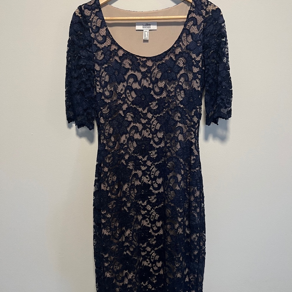 Laced knee length dress